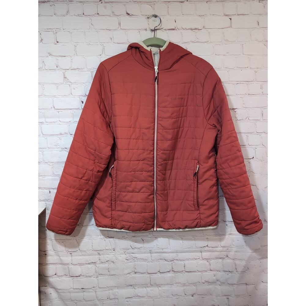 Craghoppers Compresslite Jacket Puffer Orange Size L Women's Hooded Lightweight